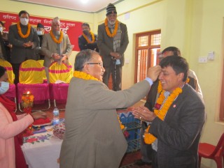 चन्द्र ढकाललाई गृह जिल्लामा सम्मान 
