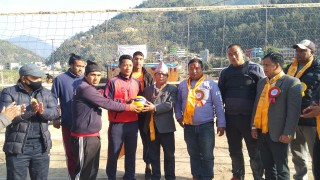 गलकोटमा गण्डकी प्रदेश प्रथम मुख्यमन्त्री कप महिला तथा पुरुष भलिबल छनोट प्रतियोगिता