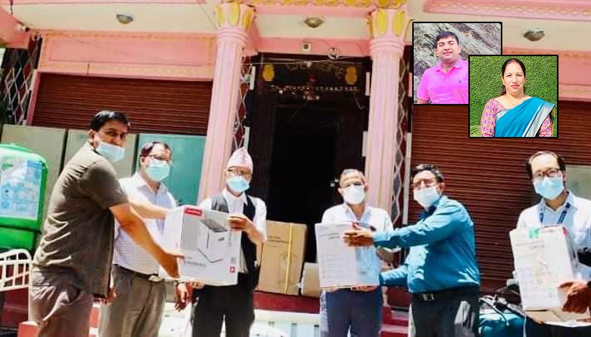 समाजसेवी गण्डकी थापा र दिपक भट्टराइको सक्रियतामा बडिगाडलाई ३ थान अक्सिजन कन्सन्टेटर सहयोग