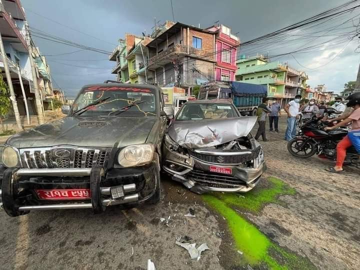 पत्रकार महासङ्घका अध्यक्ष चढेको कार दुर्घटना