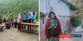 बागलुङ पोस्ट समाचार प्रभाव: सुर्बीताले पाइन् १ लाख २५ हजार सहयोग
