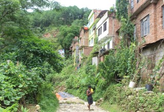 बागलुङको कम्पुटोल पहिरोको जोखिममा