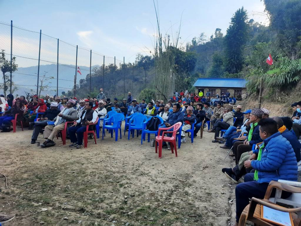 तंग्राममा जनतासंग नेपाली काँग्रेस अभियान
