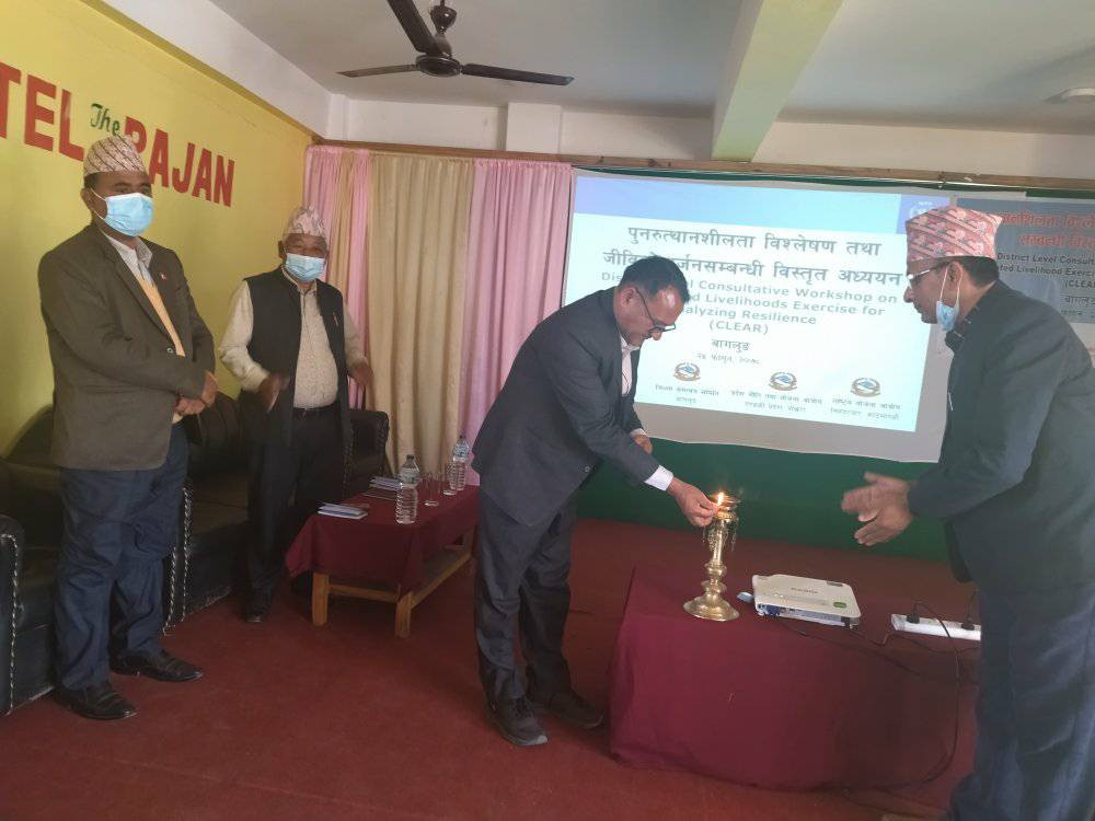बागलुङमा पुनरुत्थानशिलता विश्लेषण तथा जिविकोपार्जन सम्बन्धी विस्तृत अध्ययन 