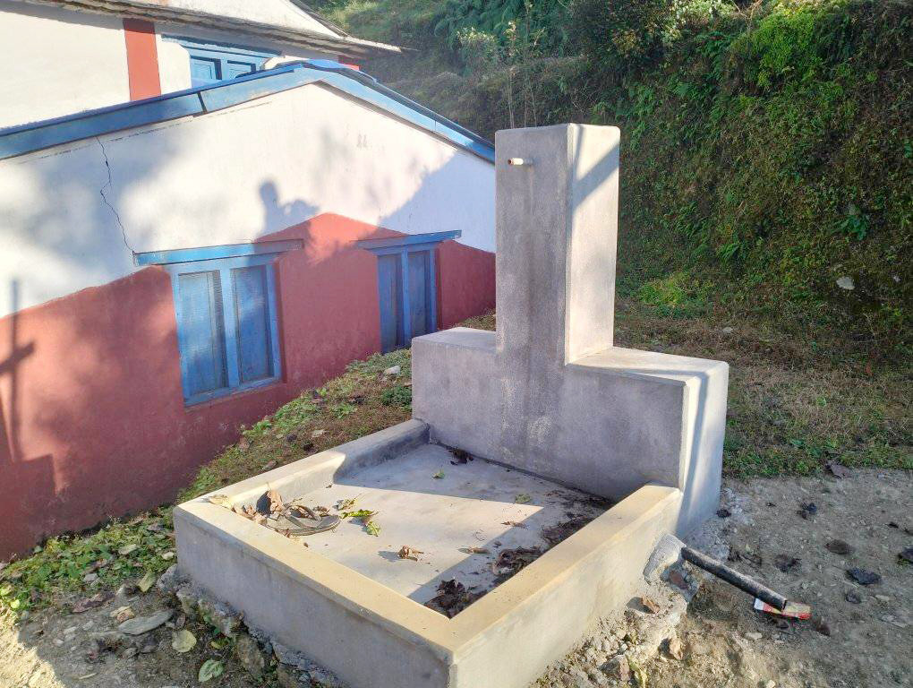 काठेखोला–७ बौरमा एक घर एक धाराको काम अन्तिम चरणमा 