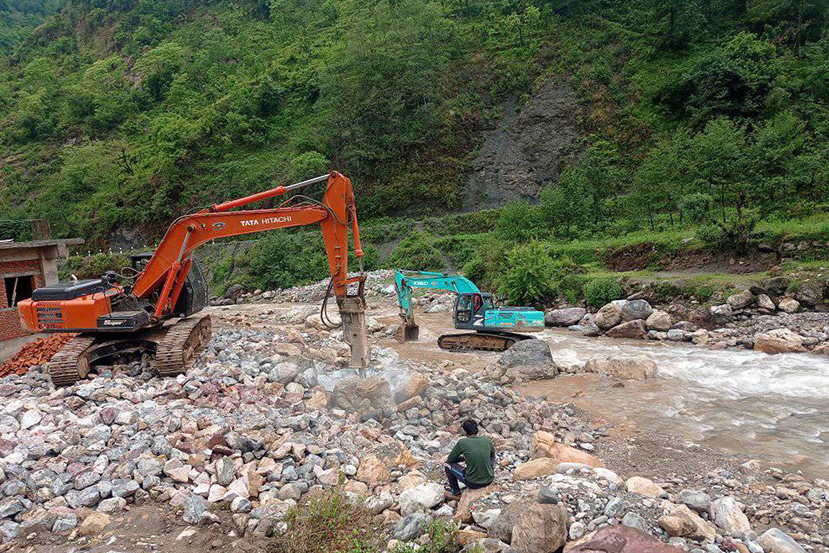 निसीखोलामा मसानघाट पनि अतिक्रमणमा