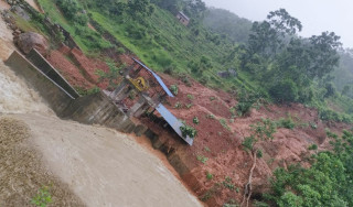 ठेउलेखोला जलविद्युत् आयोजनाको बाँध पुरियो