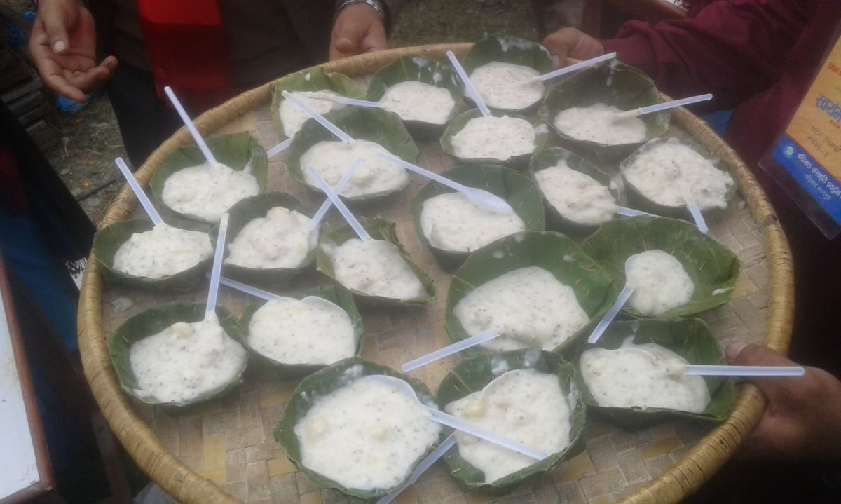 न्वागी खाएसंगै पौंदेलीको नयाँ अन्न फुकुवा