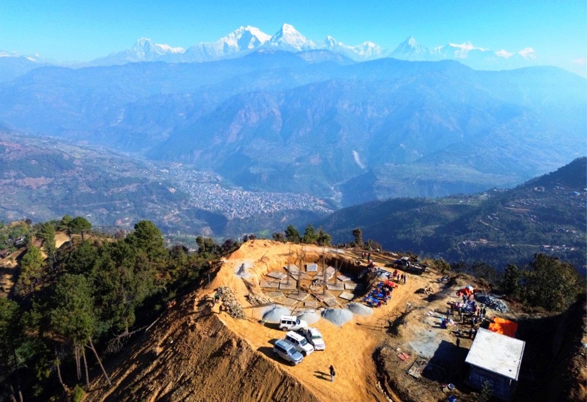 ‘ब्लु हिल’मा पर्यटकीय पूर्वाधार निर्माण गरिँदै